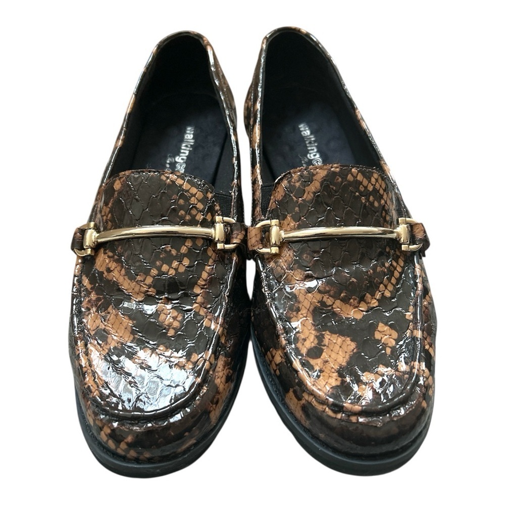 🏷️ Walking Cradles Wren-2 Nutmeg Croco Print Leather Women's Size 8.5 W #00338